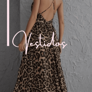 vestido amada estampa de leopardo
